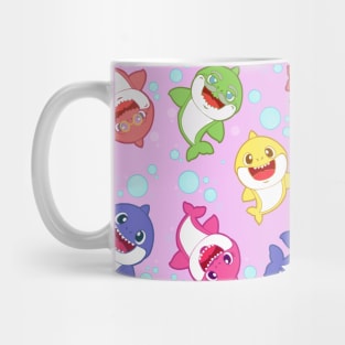 Baby Shark Family - Pink Version Mug